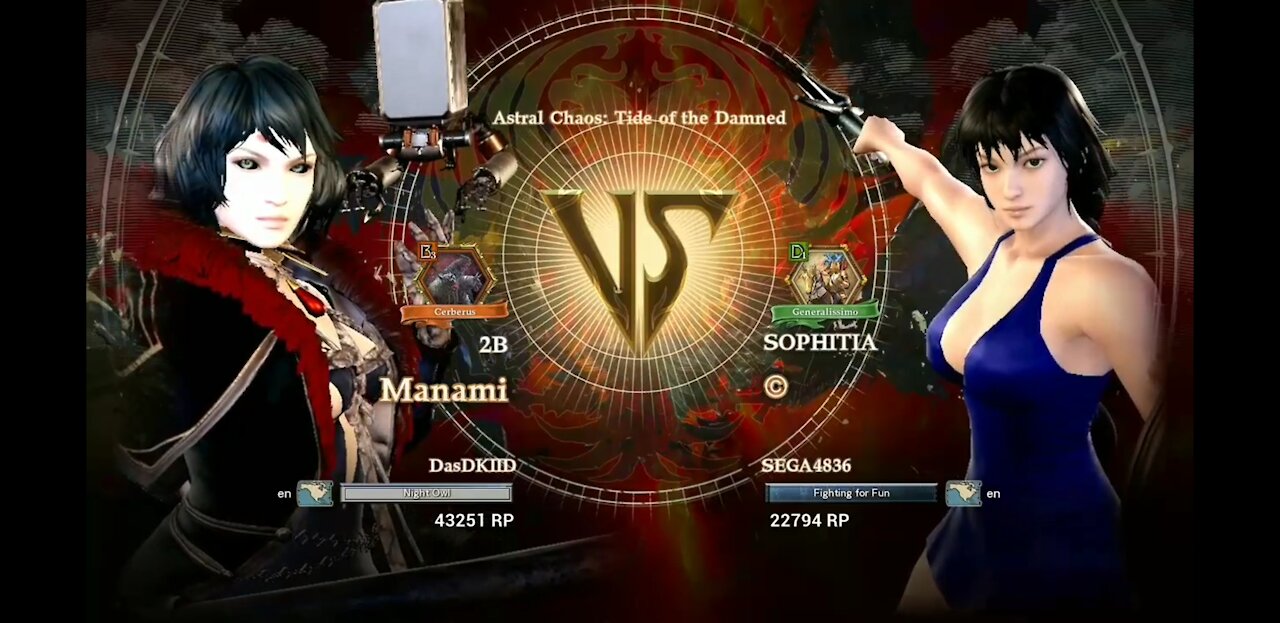 SoulCalibur VI Sophitia vs. 2B