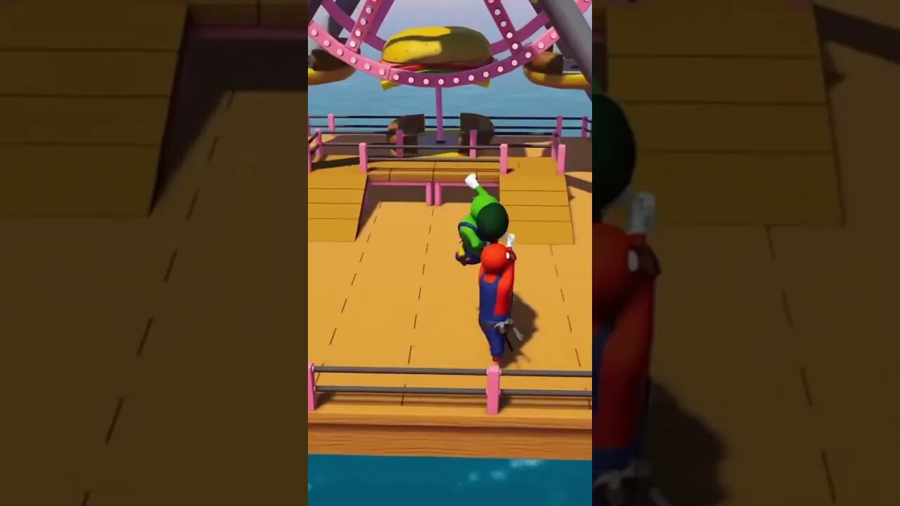Super Luigi Brothers #gangbeastsfunnymoments #gangbeasts #fails #gaming #gamingvideos