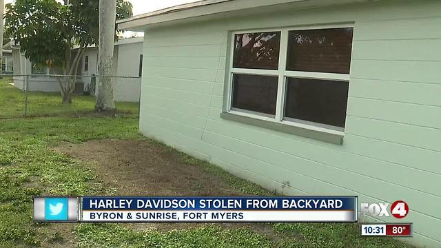 Motorcycle stolen out of Fort Myers backyard