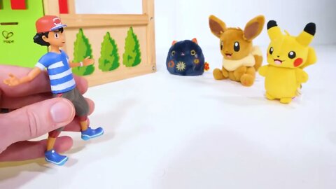 149 10Pokemon get a New House Toy Learning Video! Reading Video for Kids =)