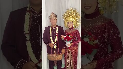 Pasangan Serasi ! Pengantin Adat Palembang Sumatera Selatan INDONESIA #shorts #short #shortvideo