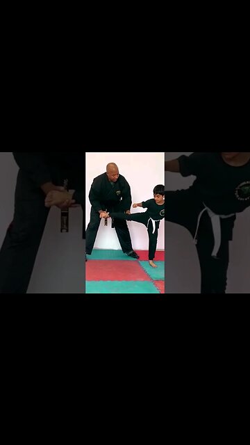 Roundhouse Kick Tutorial For Juniors😱😳 #martialarts #viralshort #karate #ytshorts #capoeira #karate