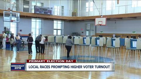 Local races prompting higher voter turnout