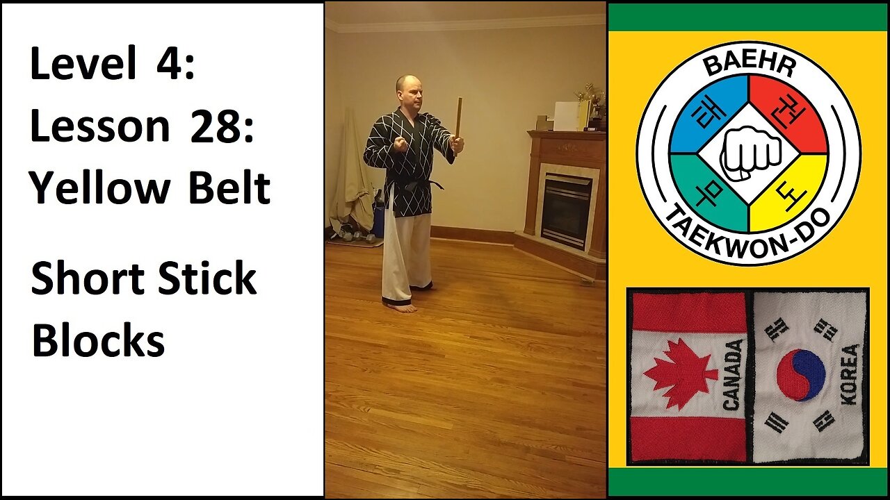 Baehr Taekwondo: 04-28: Green Stripe - Short Stick - Blocks