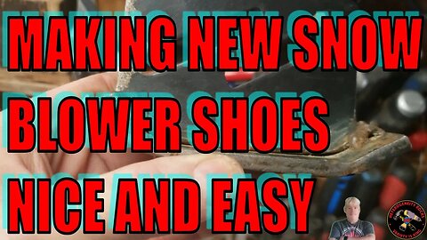 How to make your own snow blower skid shoes easy, #snow #diy