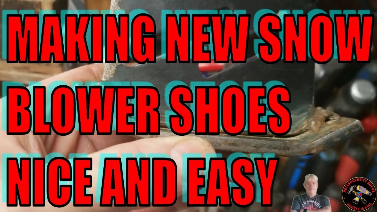 How to make your own snow blower skid shoes easy, #snow #diy