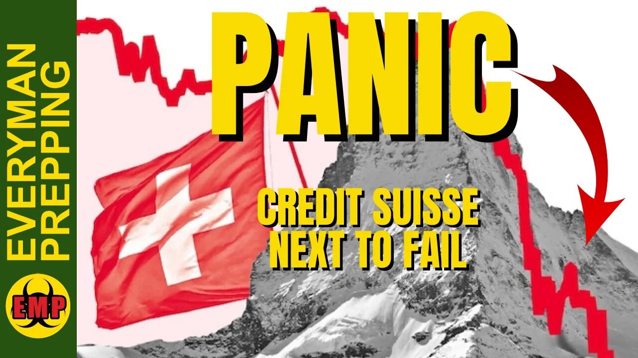 Panic on Wall Street - Credit Suisse Stock Crashing - Bank Runs & Failures Not Over - Prepping