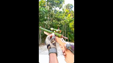 powerfull hand made gun 😱😱😱😱