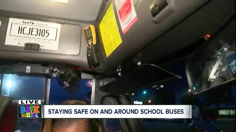 Safety features on First Student buses