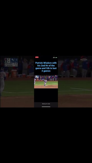Patrick Wisdom with his 2nd Homerun of the game and 5th in last 4 games! #baseball #mlb #homerun