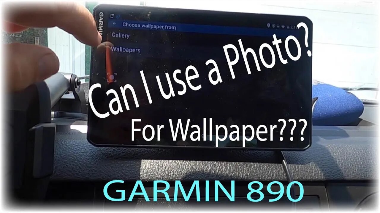 Can I use a Photo for Wallpaper on Garmin 890???