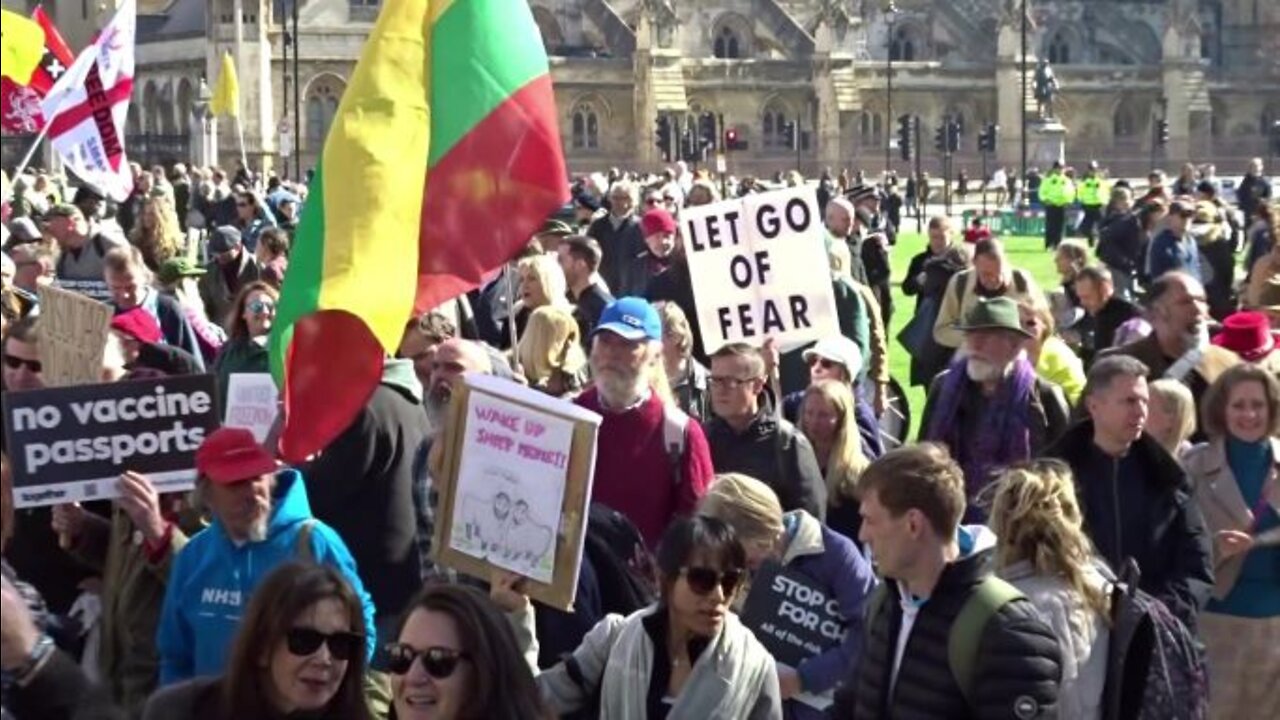 World Wide Rally for Freedom, London 19th March 2022 - Part 3: The march starts