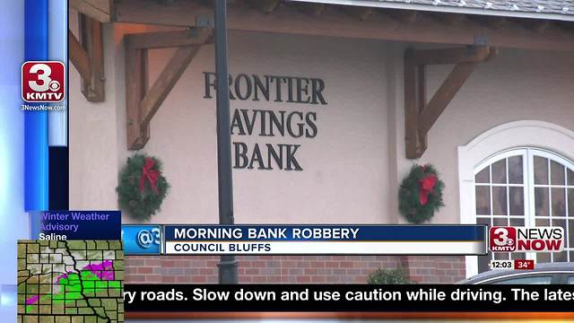 Council Bluffs bank robbed at gunpoint Thursday