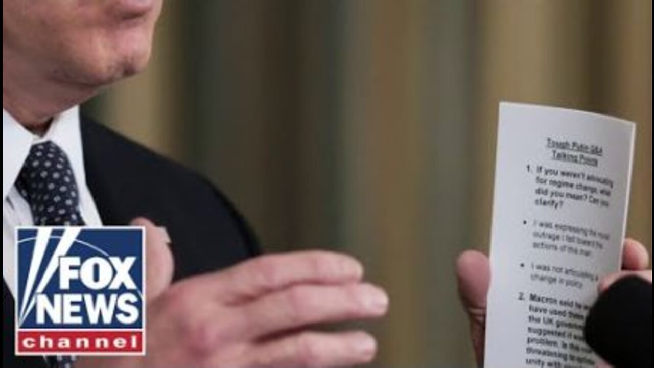 Biden called out for 'cheat sheet' to avoid gaffes