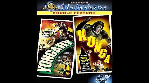 YONGARY, MONSTER FROM THE DEEP 1967 & KONGA 1961 Beastly Monster Mash DOUBLE FEATURE