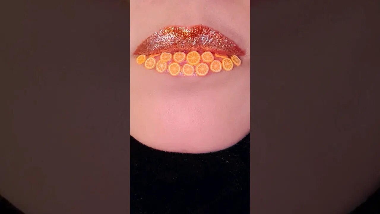 Simple Lip Tutorial Art Glitter #tiktok #fyp #trending #viral #lipswatches #grwmmakeup #viralvideo