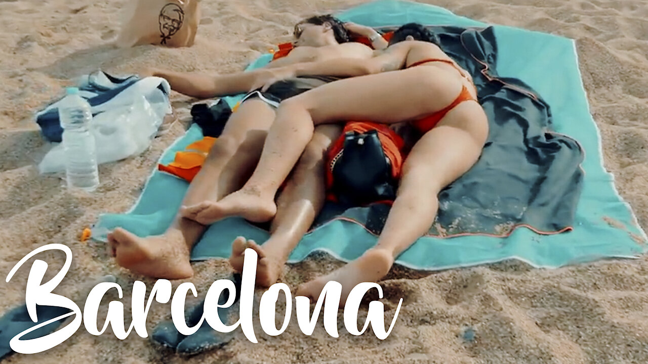 Walking BARCELONA BEACH Spain September 2021 Beach Walk No Lockdown