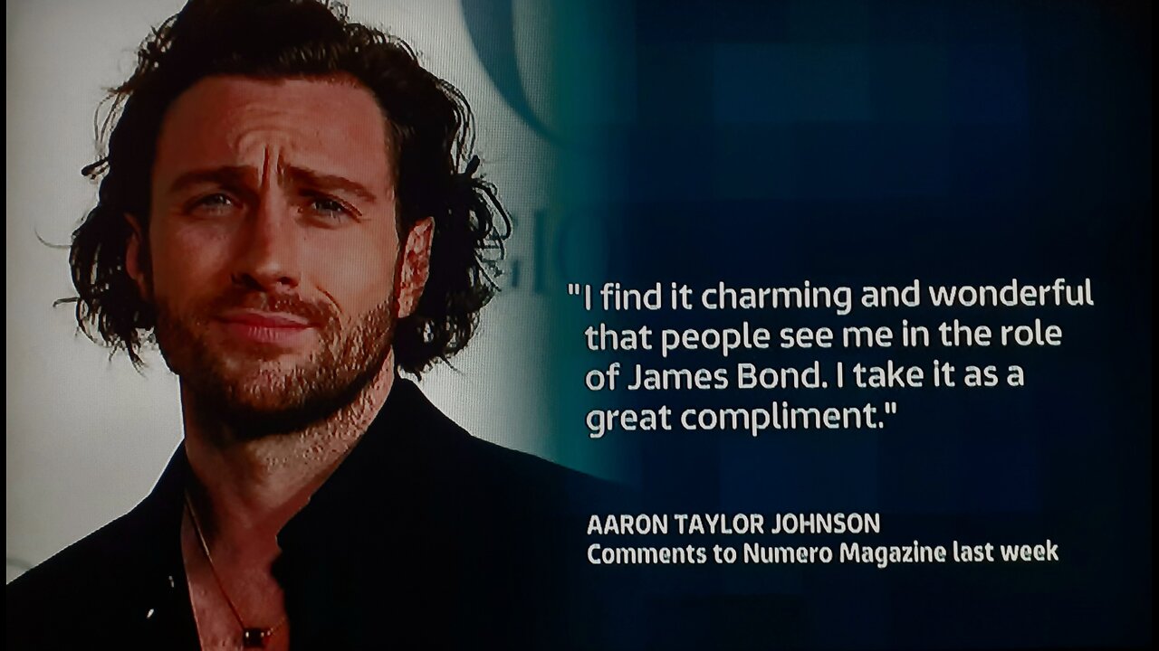 ITV News -The Name's Johnson...Aaron Taylor-Johnson