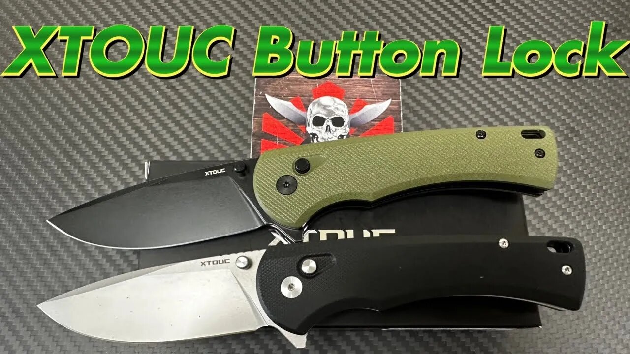 XTOUC Button Lock Flipper knife