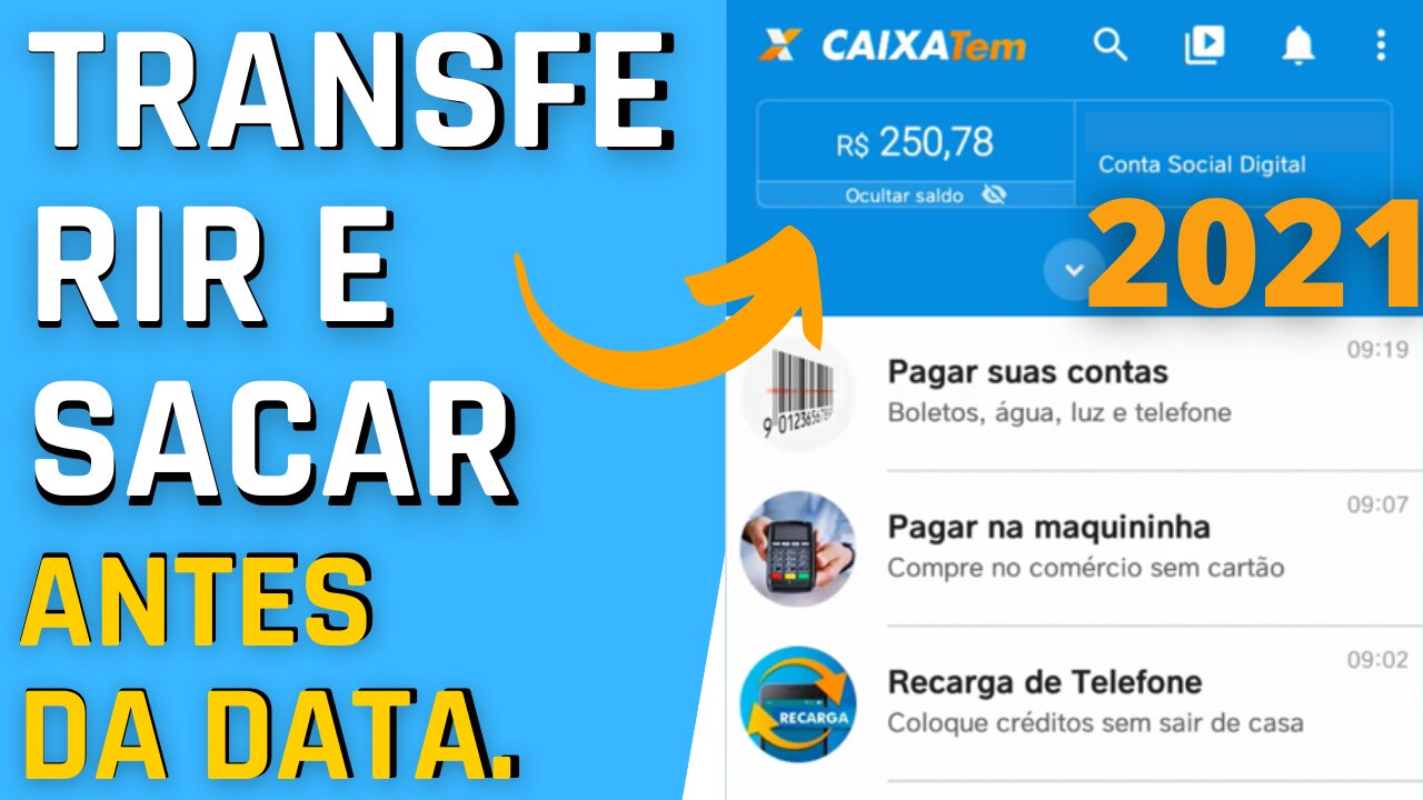 Transferir Auxilio Emergencial 2021 Antes da Data | Transferir o dinheiro do auxílio emergencial