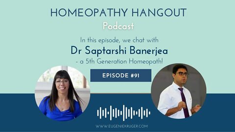 Dr Saptarshi Banerjea - 5th Generation Homeopath - shares his wisdom with us on Homeopathy Hangout