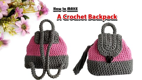 How To Make A Crochet Backpack #shorts