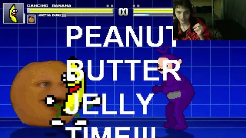 Fruit Characters (Annoying Orange And Dancing Banana) VS Tinky Winky In An Epic Battle In MUGEN