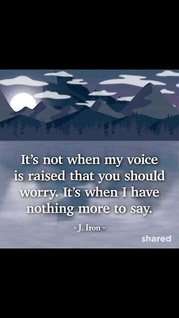 Its not when my voice is raised that you should be worried [GMG Originals]