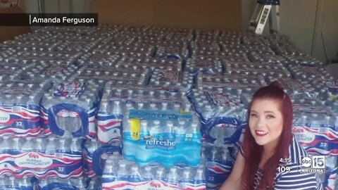 Mesa woman holding water drive in honor of brother