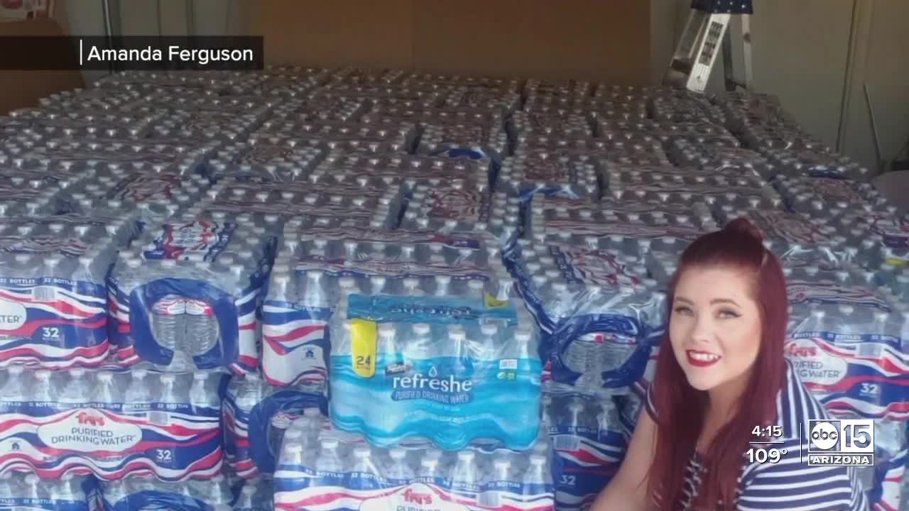 Mesa woman holding water drive in honor of brother