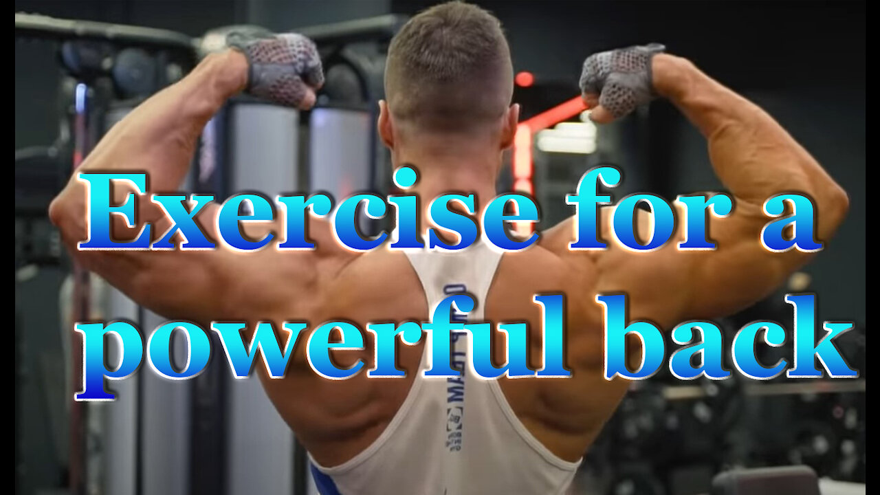 Exercise for a powerful back