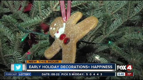 Early holiday decorations