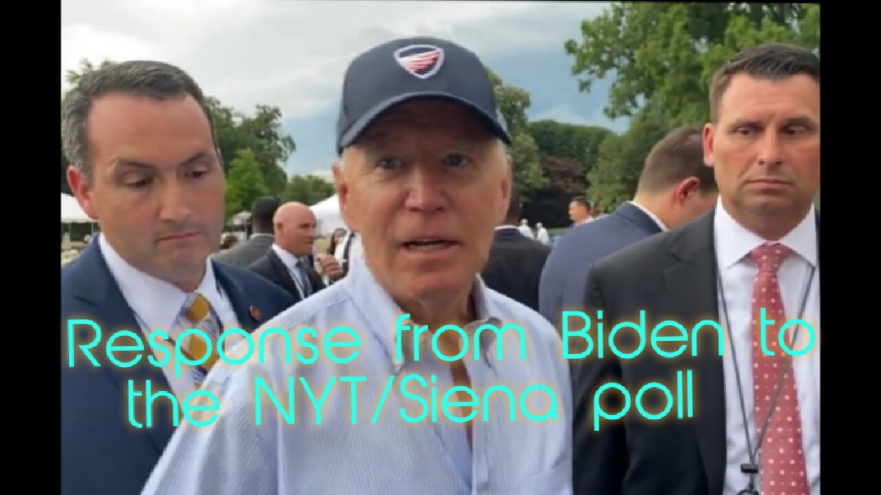 Biden's response to the NYT/Siena poll