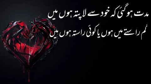 New Whatsapp Status 202 | Mudat Ho Gai K Khudse Law Pata Hu Mein | Sad Urdu Quotes Aqwal e Zareen