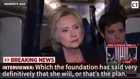 Question on Chelsea SETS HILLARY OFF