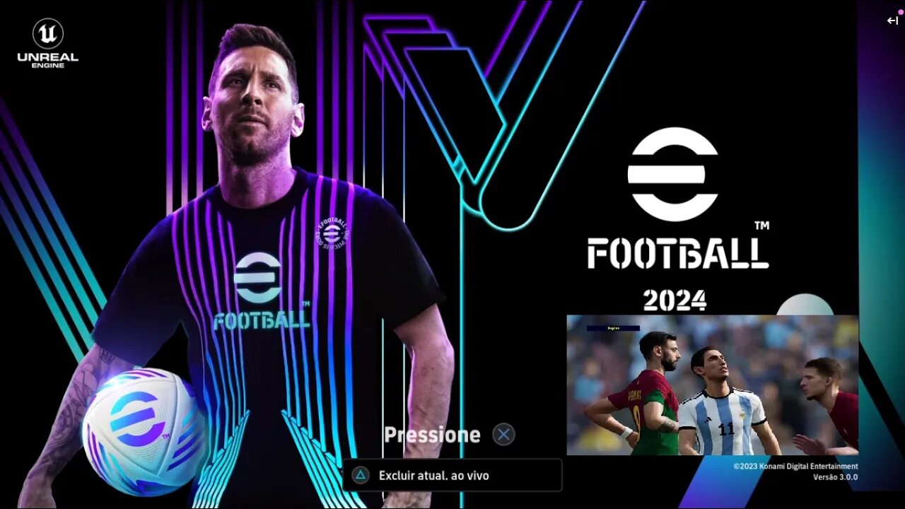 EFootball 2024 - PS4 Argentina VS Portugal - Messi VS Cristiano Ronaldo