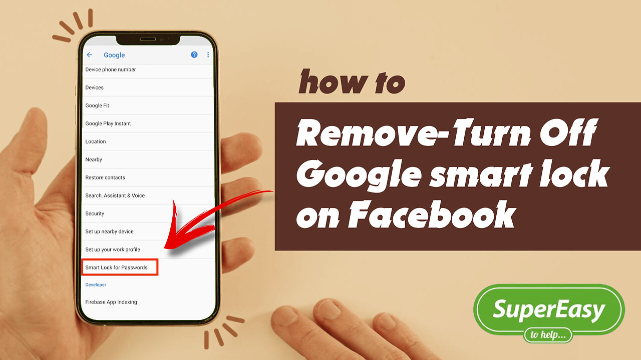 How To Remove Turn Off Google smart lock on Facebook Messenger