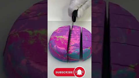 Colorful kinetic sand cutting ASMR #asmr #oddlysatisfying #oddlysatisfyingtiktok #oddlysatisfying