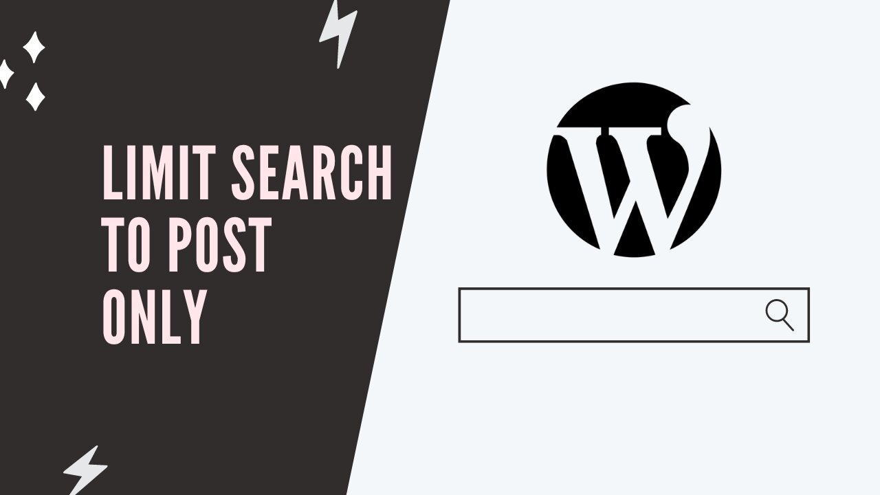 How to limit search to only posts in WordPress without plugin