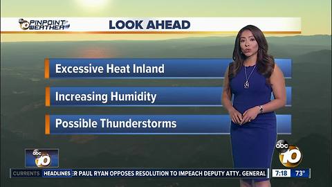 10News Pinpoint Weather with Meteorologist Angelica Campos