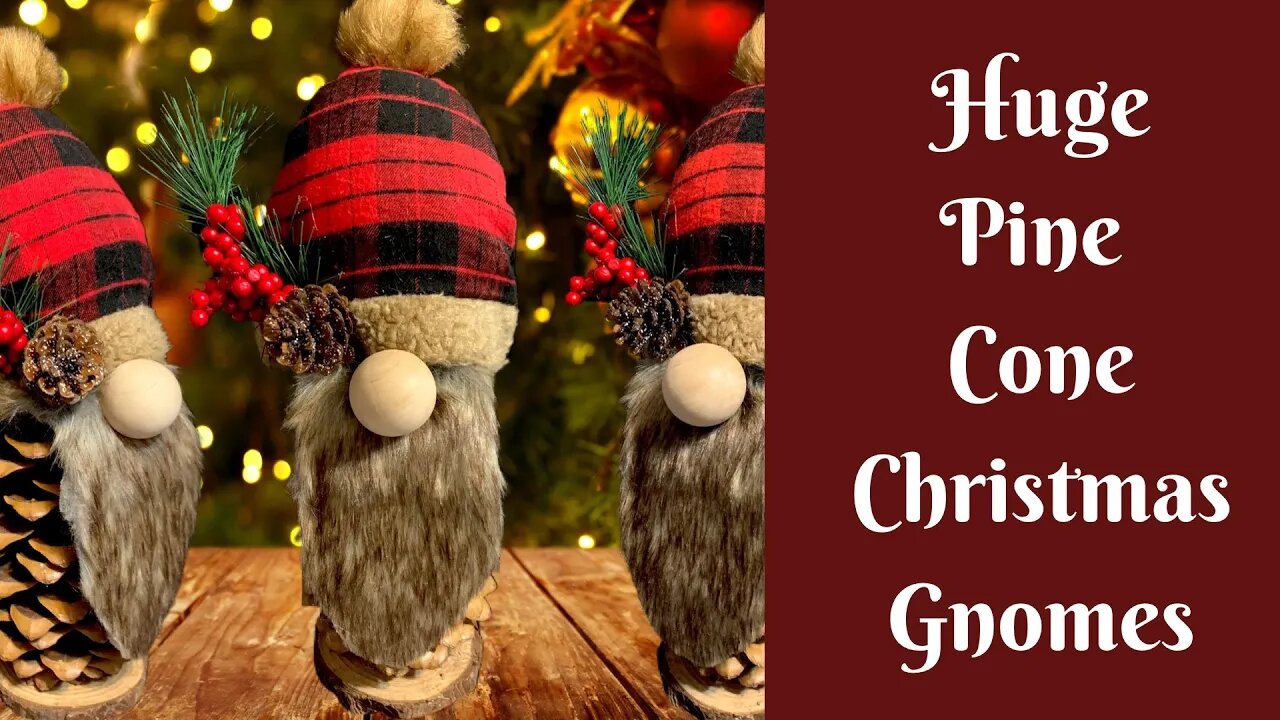 Christmas Crafts: Pinecone Christmas Gnomes | How To Make An Easy Gnome