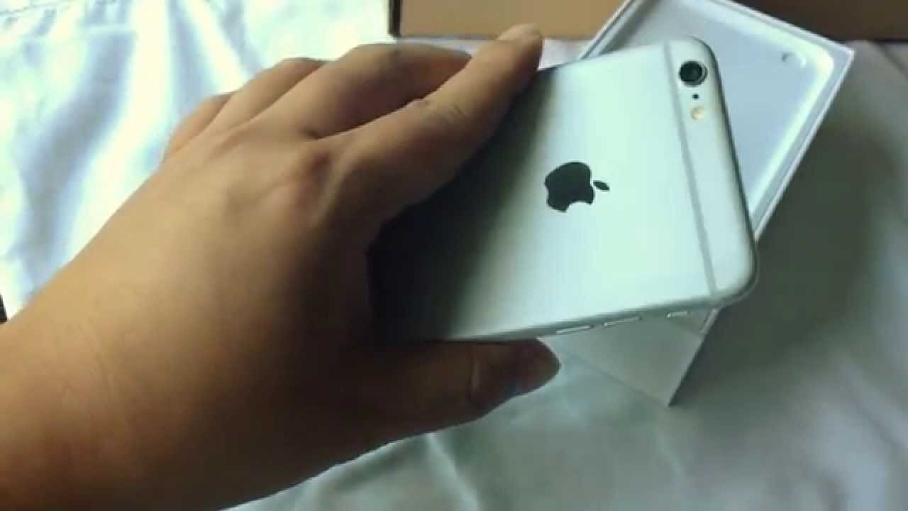 Unboxing the white 64GB Apple iPhone 6 Plus on launch day