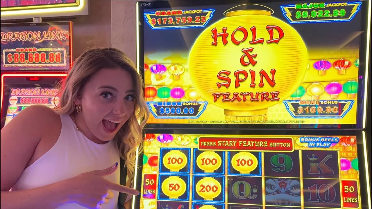 Put $100 in lightning link in Las Vegas and hit the bonus!