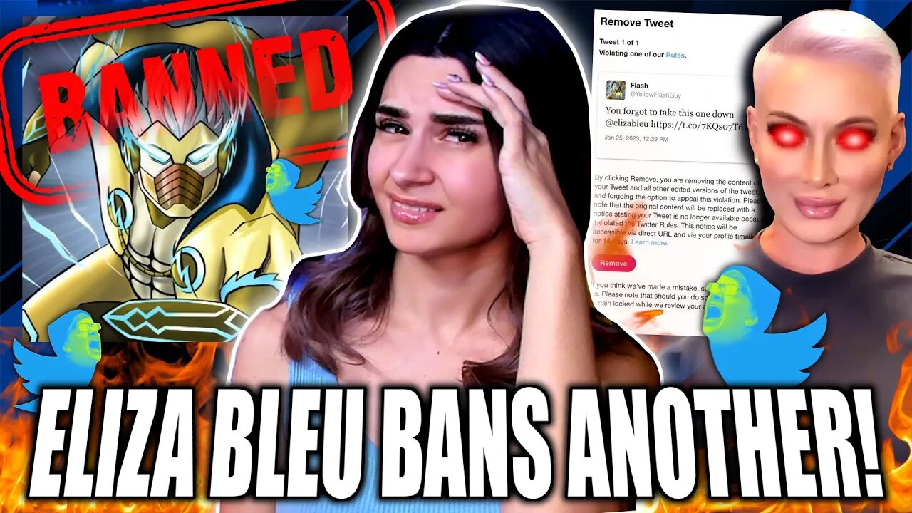 Eliza Bleu STRIKES AGAIN! Get's YellowFlash BANNED On Twitter!