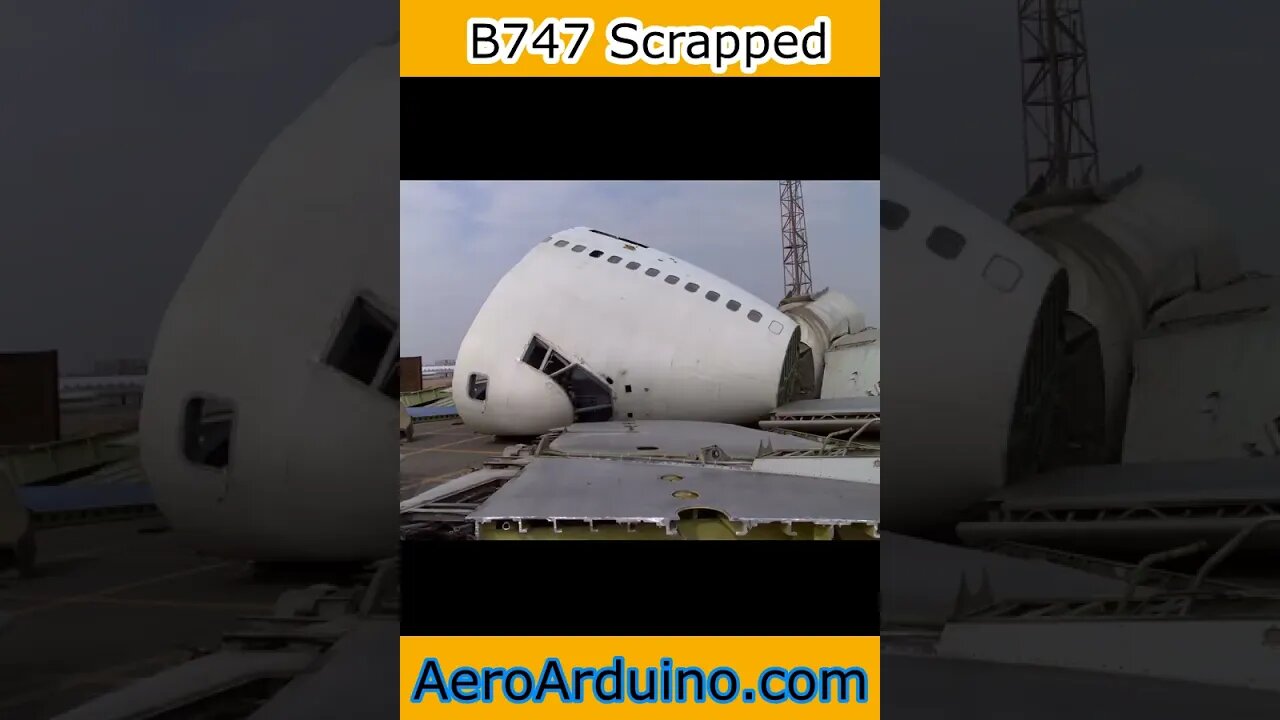 Sadly Last #Boeing B747 Scrapped in Pieces #Aviation #AeroArduino #Flying