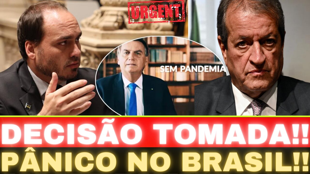 CARLOS BOLSONARO CITA "PRISÃO" VALDEMAR DESPERADO!! DECISÃO TOMADA...