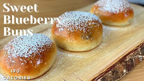 Sweet Blueberry Yeast Buns | Jagodzianki #shorts