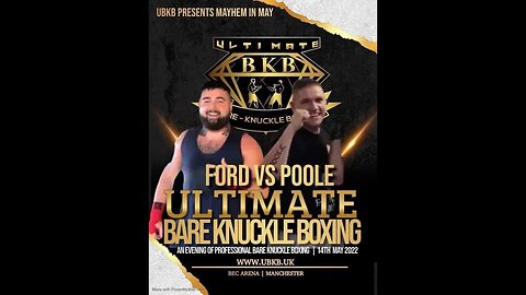 Zac Ford vs Ben Pool Ultimate Bare Knuckle Boxing UBKB