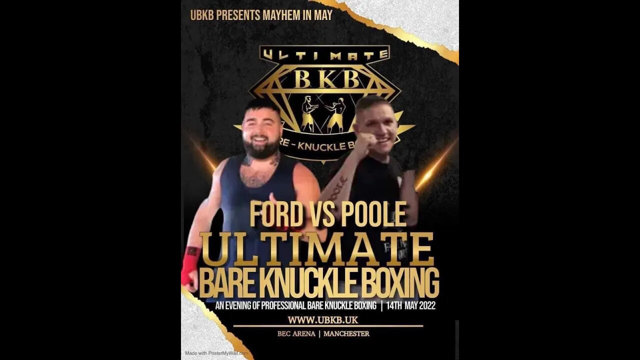 Zac Ford vs Ben Pool Ultimate Bare Knuckle Boxing UBKB