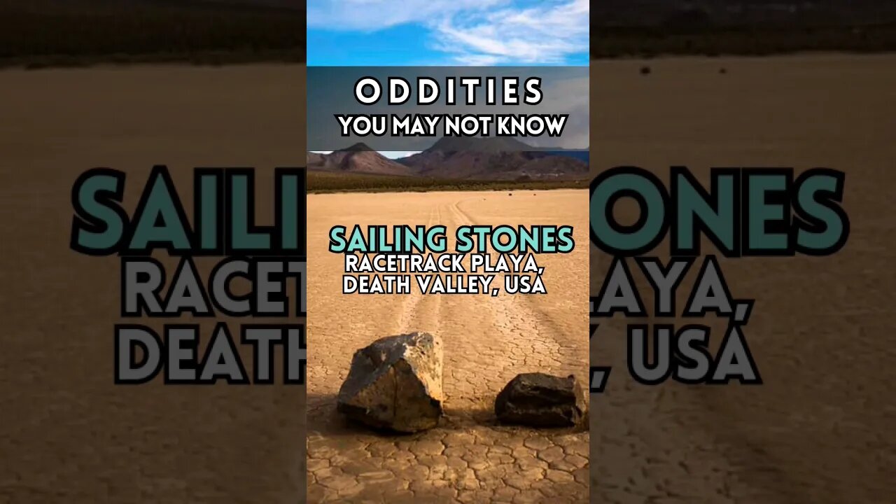 🤯Earth's Oddities: Sailing Stones of Death Valley. #fyp #youtubeshorts